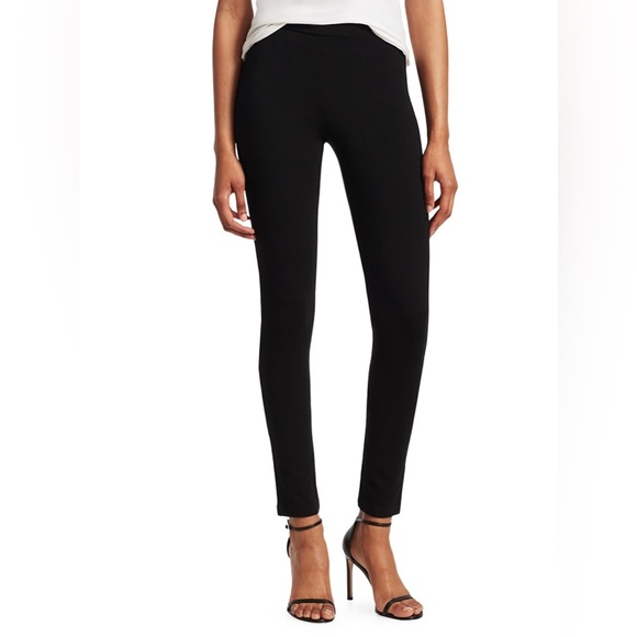 THEORY women’s black Shawn C Fixture Ponte Leggings size medium - Picture 6 of 13